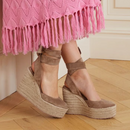 Gianvito Rossi Suede Wedge Espadrilles