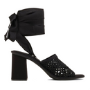 Miu Miu Macrame Black Sandals