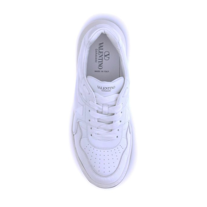 Valentino Garavani One Stud White Low-Top Sneakers