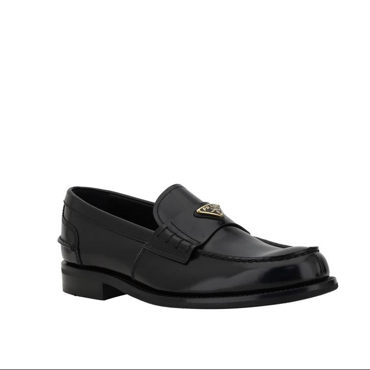Prada Triangular Plaque Men's Loafers