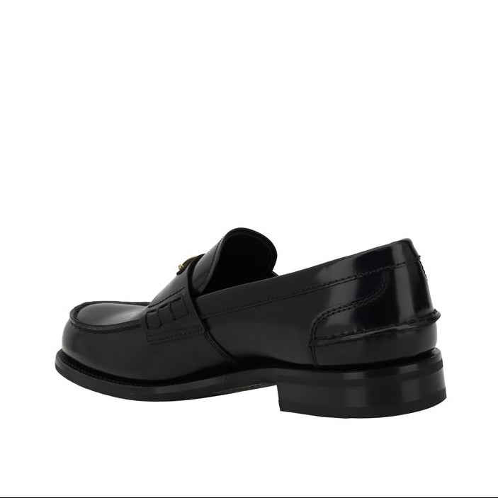 Prada Triangular Plaque Men's Loafers