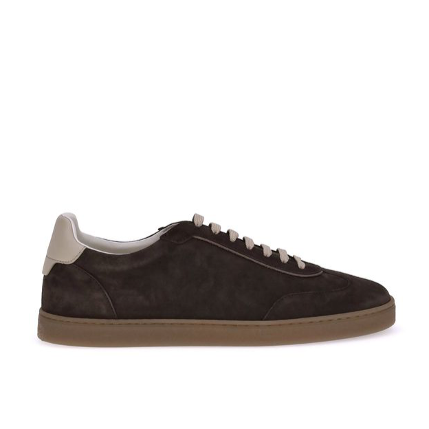 Brunello Cucinelli Brown Suede Sneakers
