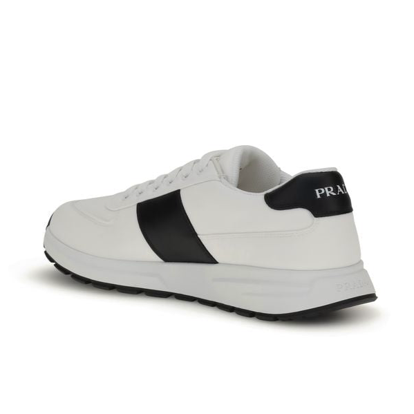 Prada White Classic Tennis Sneakers