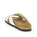 Valentino Garavani White Leather Slide Sandals