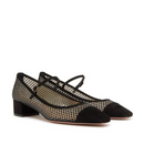 Aquazzura Mayor Crystals Mesh Pumps 35
