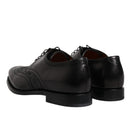 Dolce & Gabbana Black Derby Wingtip Formal Shoes