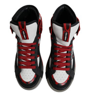 Dolce & Gabbana Multicolor Leather High Top Sneakers Shoes