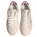 Dolce & Gabbana White Sneakers with Pink Suede Detailing