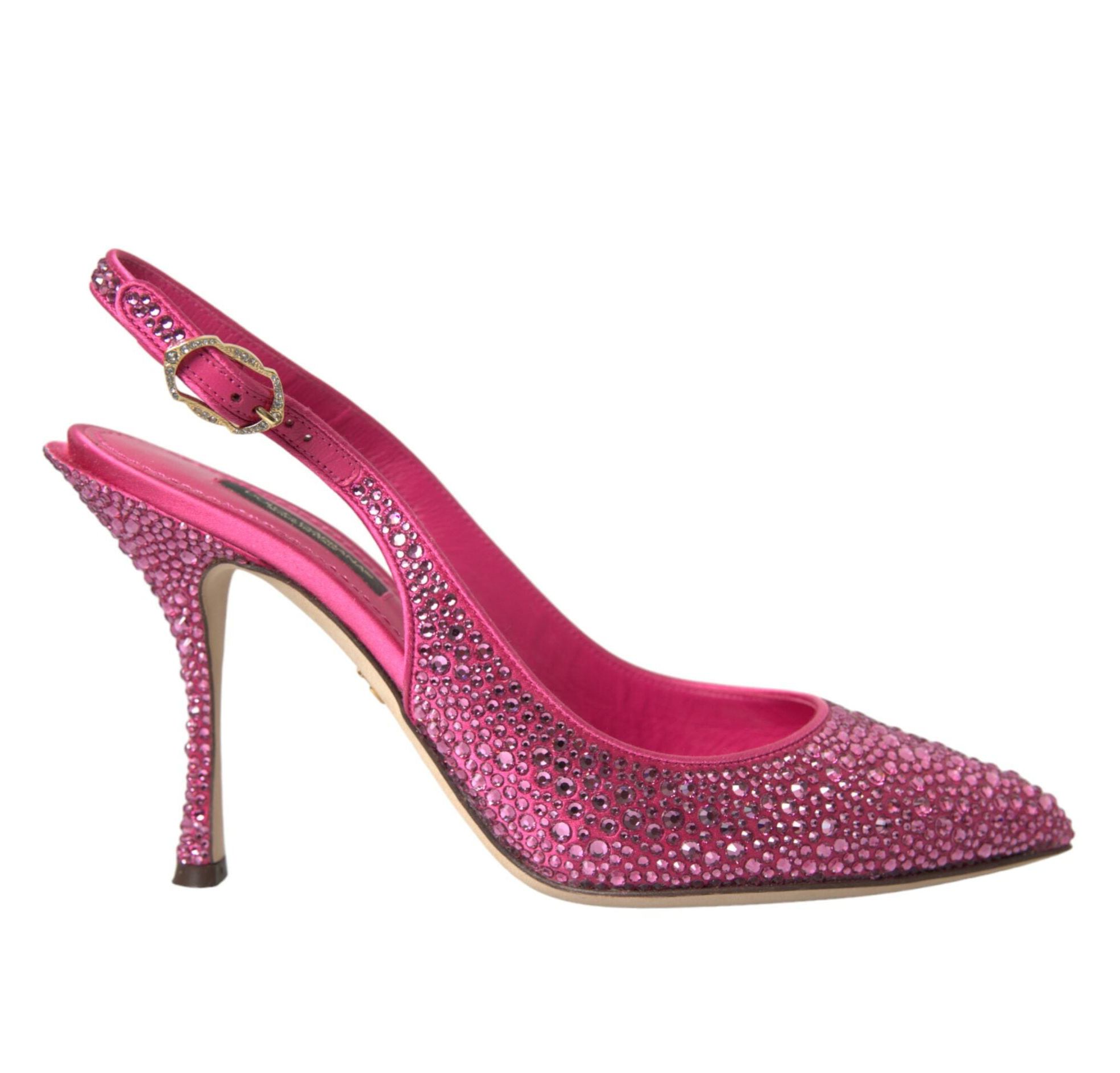 Dolce & Gabbana Pink Slingbacks Crystal Pumps