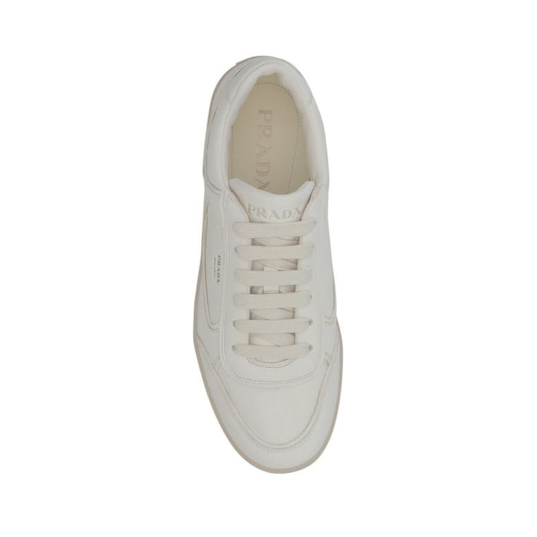 Prada White Leather Sneakers