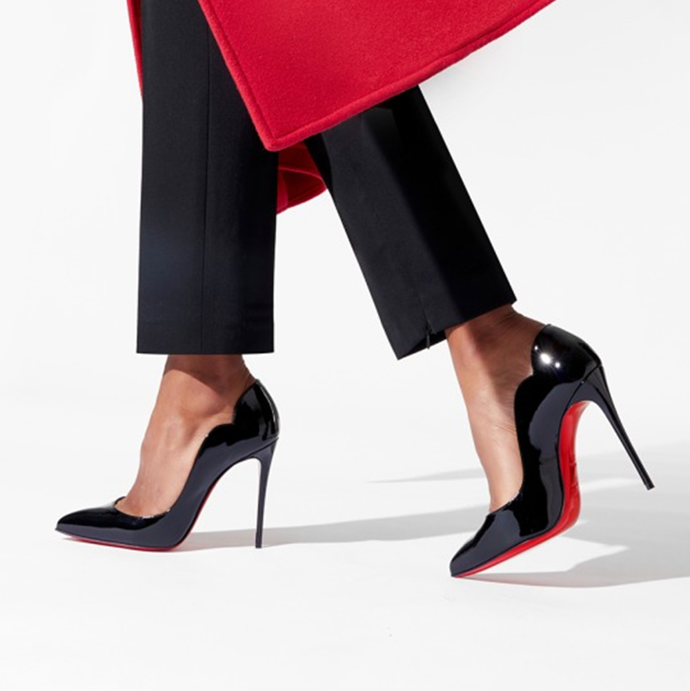 Christian Louboutin Black Hot Chick Pumps 100