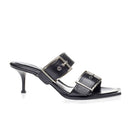 Alexander McQueen Timeless Black Leather Sandals