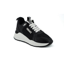 Versace Elegant Monochrome Leather Sneakers