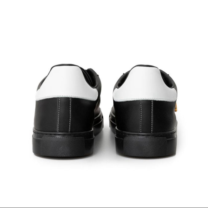Roberto Cavalli Black Leather Sneaker