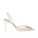 Amina Muaddi Camelia slingback lace Pumps