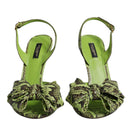 Dolce & Gabbana Green Python Leather