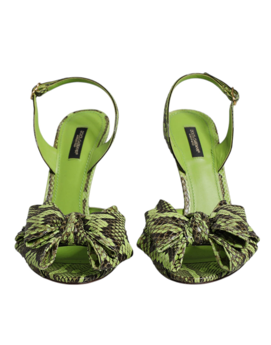 Dolce & Gabbana Green Python Leather