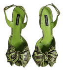 Dolce & Gabbana Green Python Leather