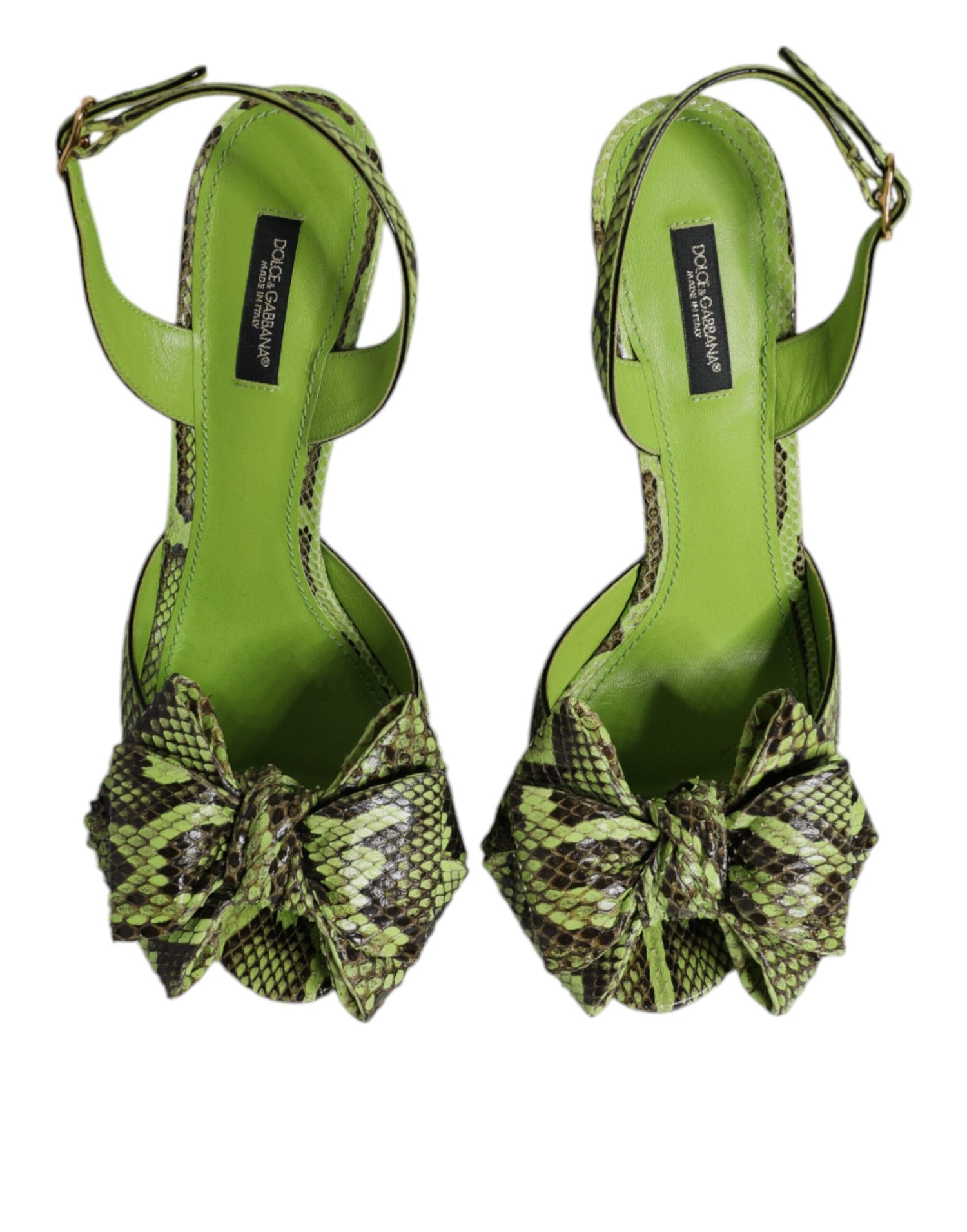 Dolce & Gabbana Green Python Leather