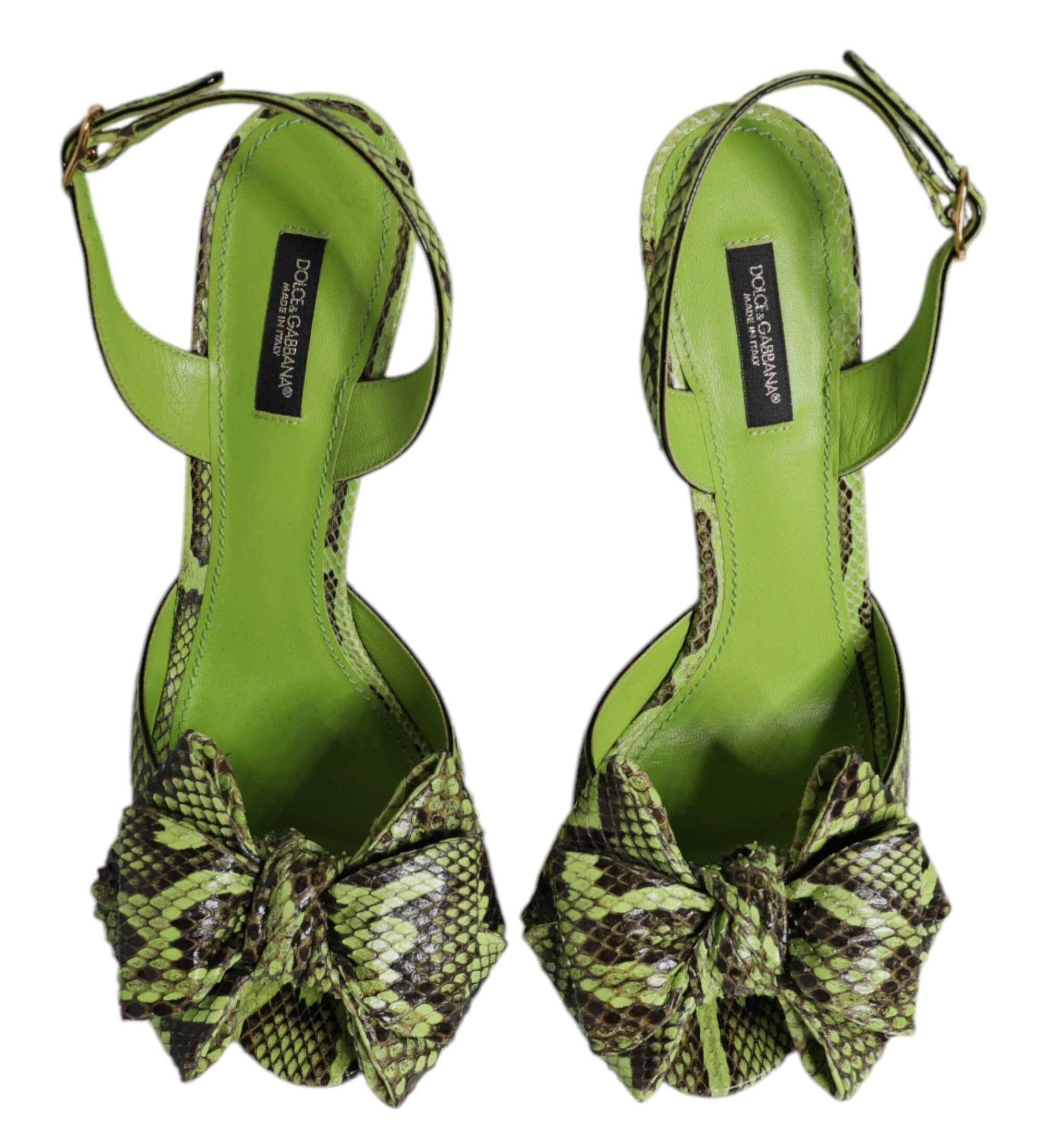 Dolce & Gabbana Green Python Leather