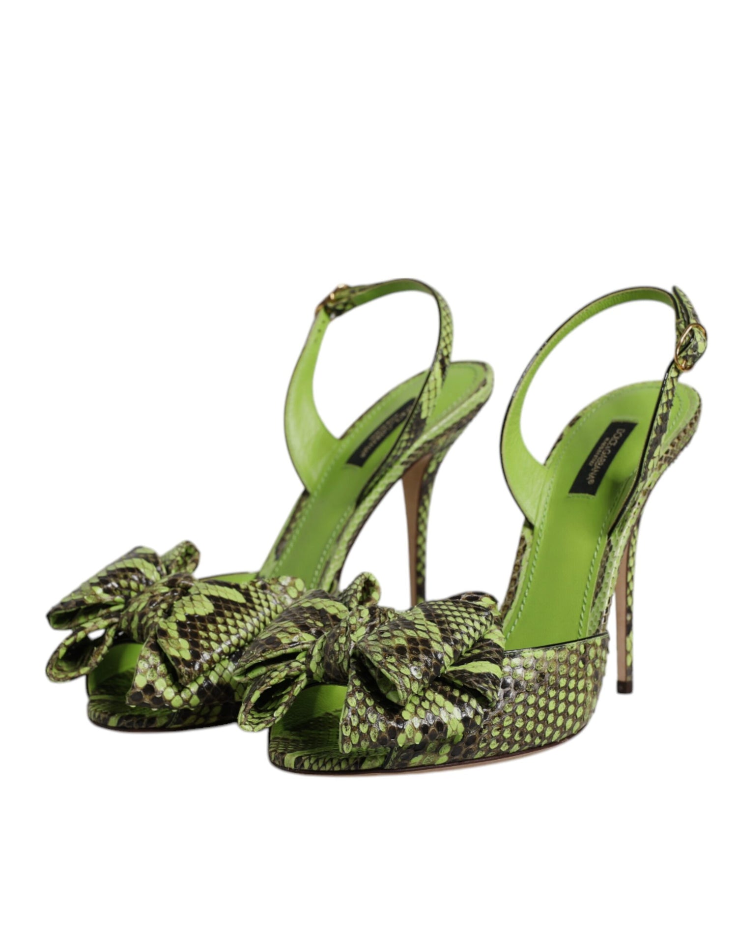 Dolce & Gabbana Green Python Leather