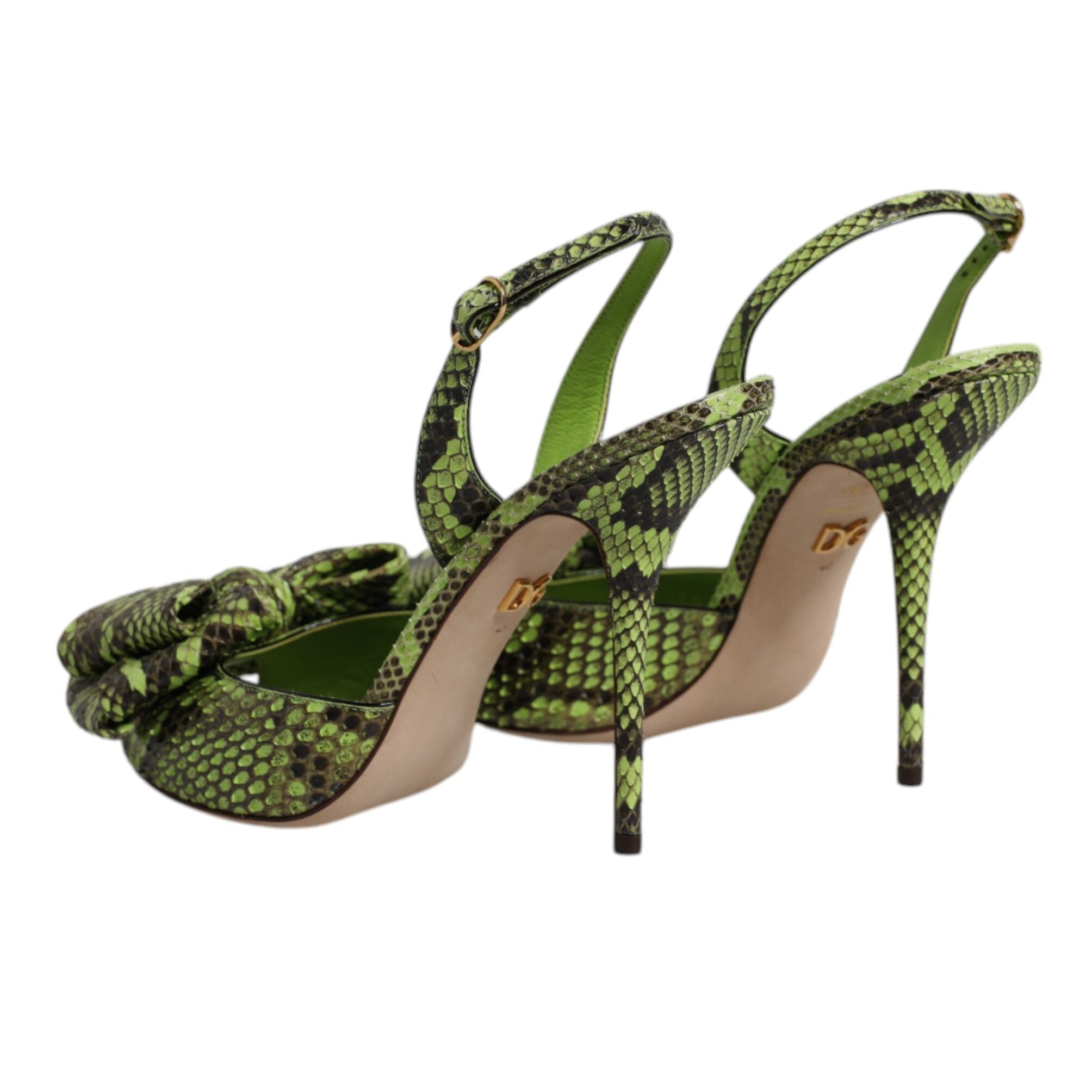 Dolce & Gabbana Green Python Leather