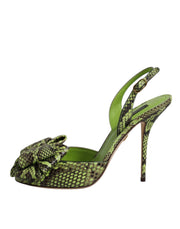 Dolce & Gabbana Green Python Leather
