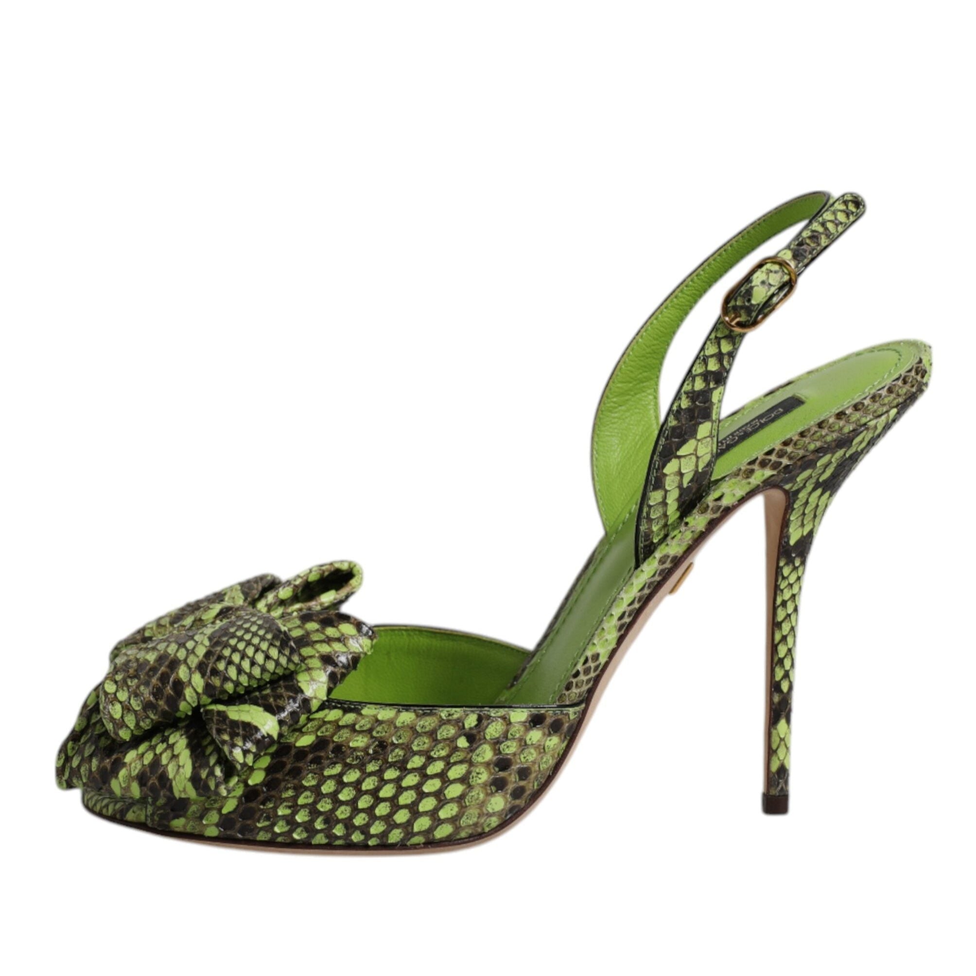 Dolce & Gabbana Green Python Leather