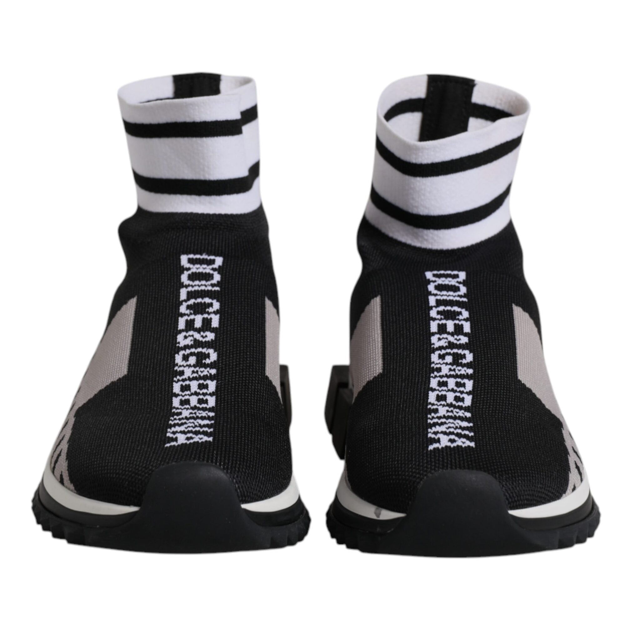 Dolce & Gabbana Black and Gray Sorrento Sock Sneakers