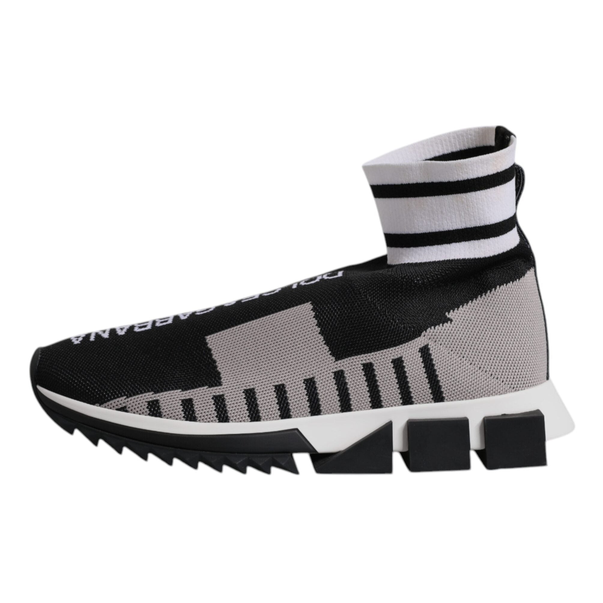 Dolce & Gabbana Black and Gray Sorrento Sock Sneakers