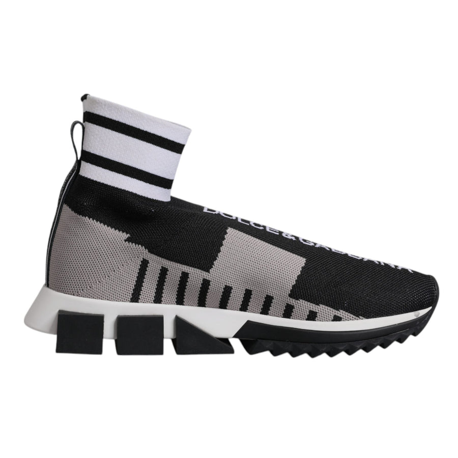 Dolce & Gabbana Sorrento Slip-On Sneakers — Black & Gray