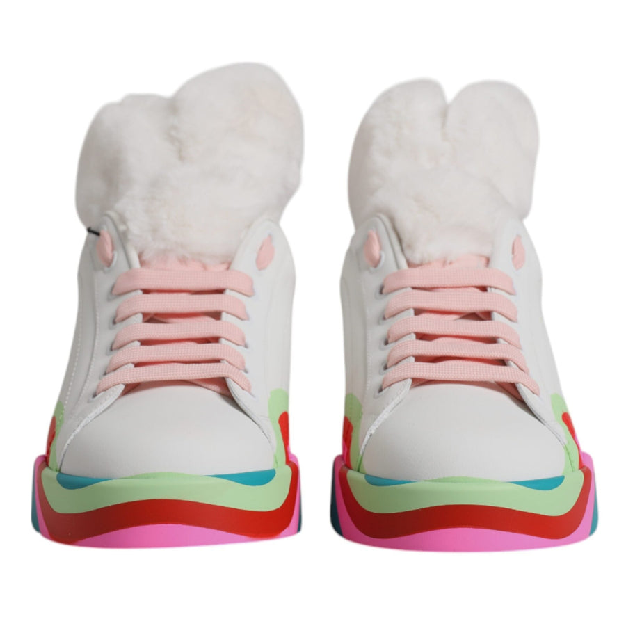 Dolce & Gabbana Multicolor Bunny Sneakers