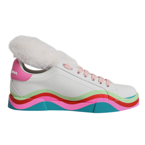 Dolce & Gabbana Multicolor Low Top Trainers Sneakers Shoes