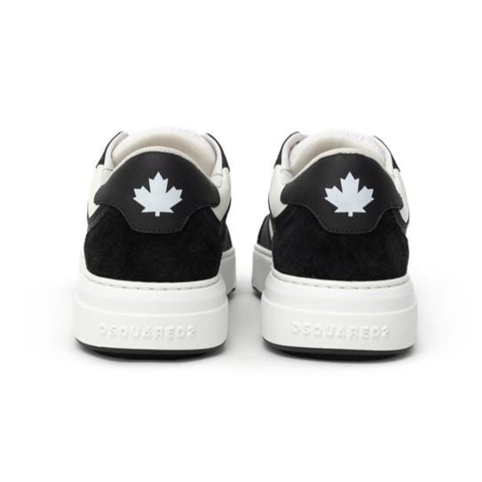 Dsquared² Black And White Leather Sneaker