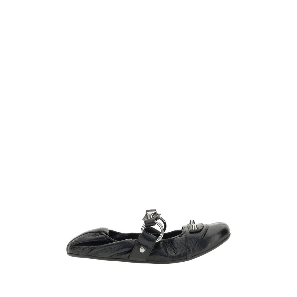 Balenciaga Black City Ballerinas