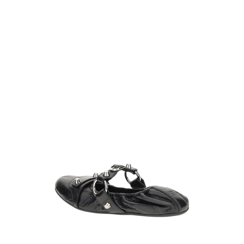 Balenciaga Black City Ballerinas