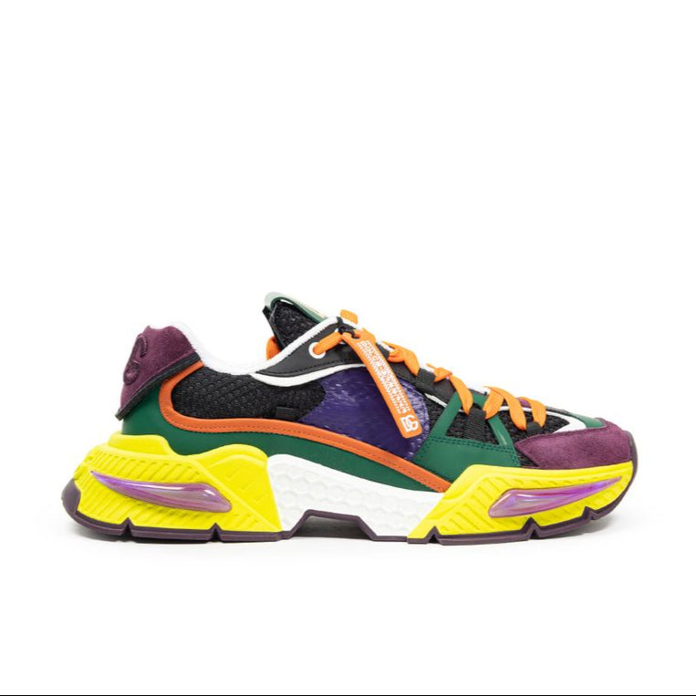 Dolce & Gabbana Multicolor Fabric And Leather Sneaker