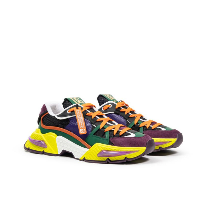 Dolce & Gabbana Multicolor Fabric And Leather Sneaker