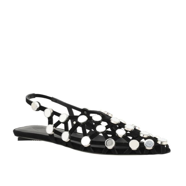 The Attico Grid Ballerinas