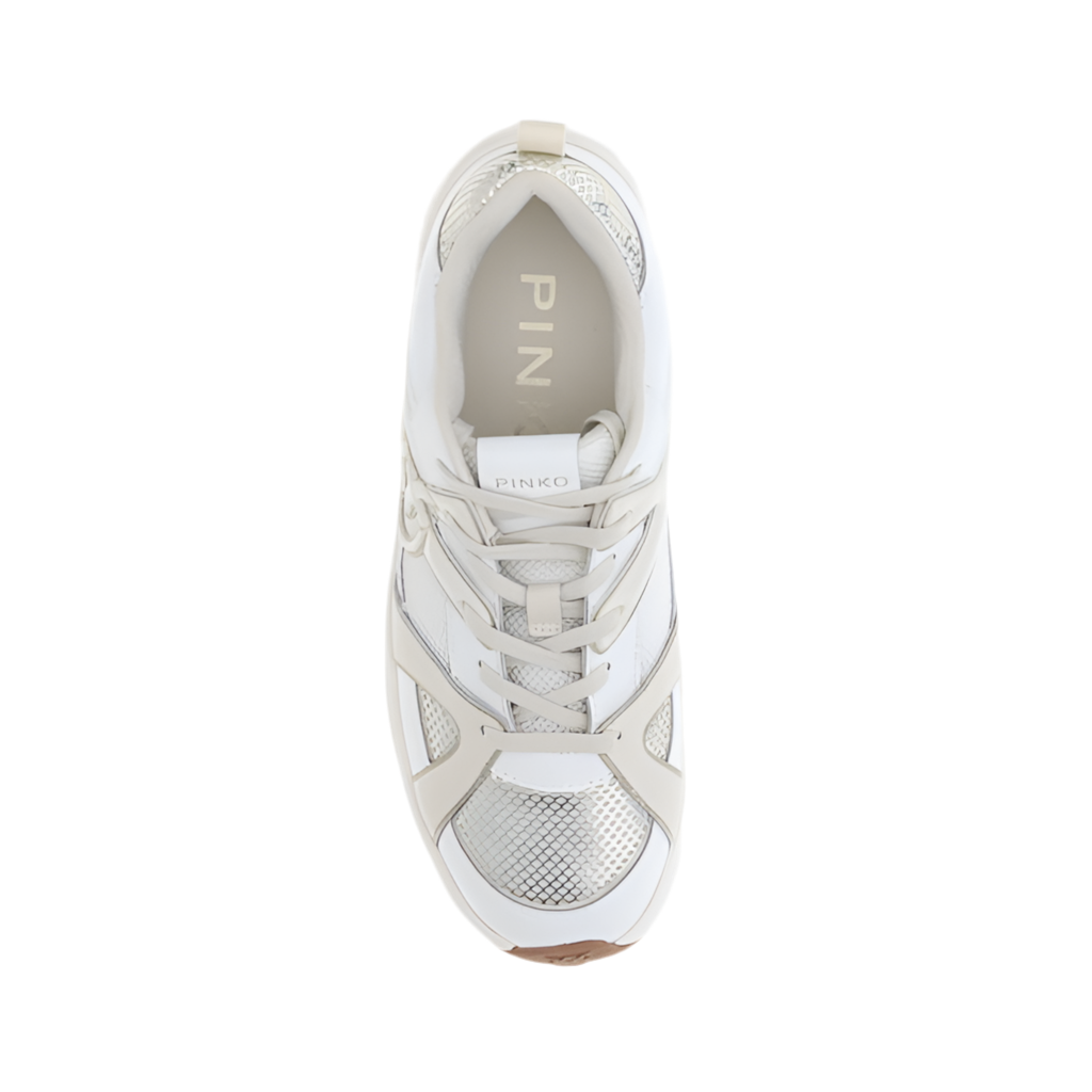 PINKO "Pink" White Sneakers