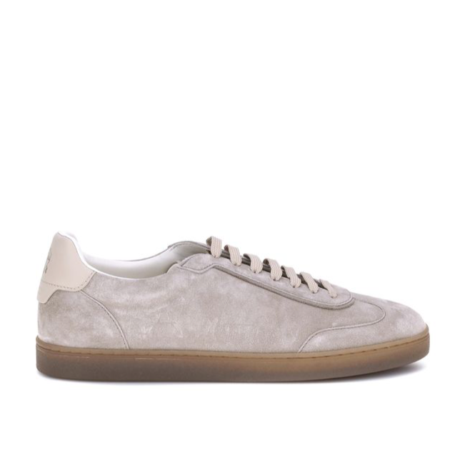 Brunello Cucinelli Gray Suede Men’s Sneakers