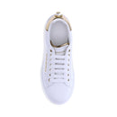 Dolce & Gabbana Pearl Sneakers w Gold Detailing