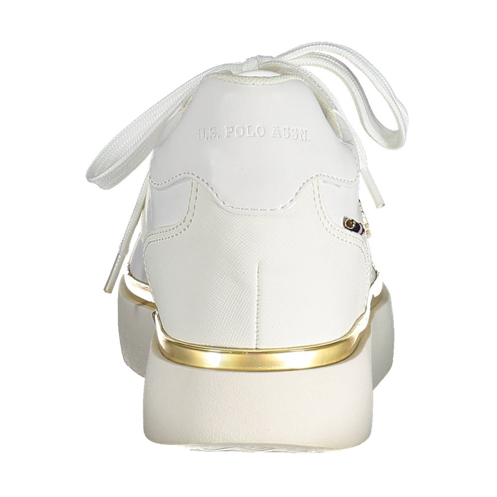 U.S. POLO ASSN. White Elevated heel Women Sneaker
