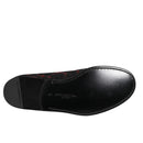 Dolce & Gabbana Red Black Jacquard Loafers