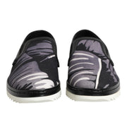 Dolce & Gabbana Black Tropical Slip On Men Sneakers Shoes
