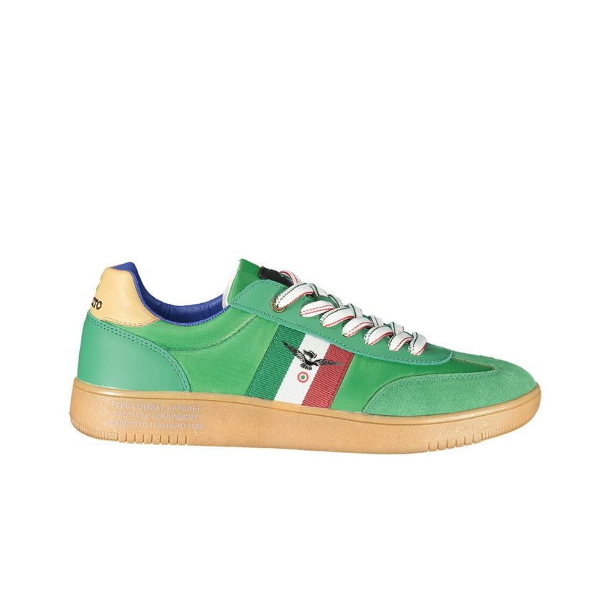 Esercito 1659 Green Leather Men Sneaker