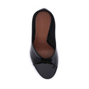 Amina Muaddi Anok Black Patent Sandals