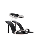 Amina Muaddi Black Crystals Sandal
