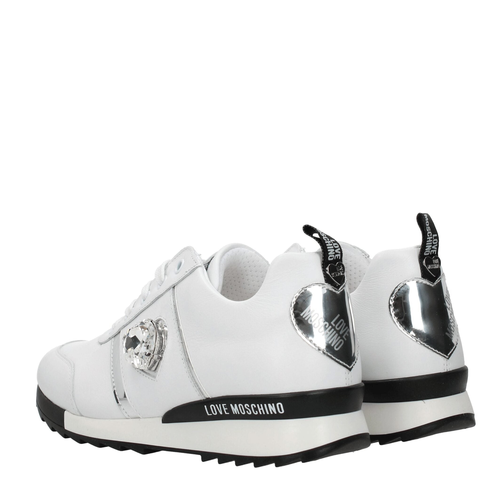 Love Moschino White Leather Sneakers