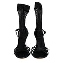 Dolce & Gabbana Black Mesh Sandals